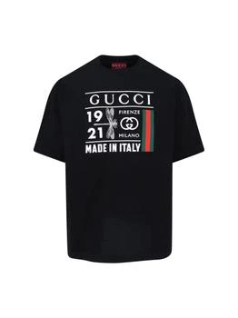 Gucci | Gucci Logo Printed Crewneck T-Shirt