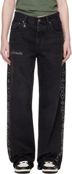 AMIRI | Black Stud Baggy Jeans