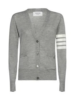 Thom Browne | Thom Browne 4 Bar V-Neck Cardigan