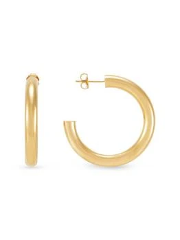 Saks Fifth Avenue | 14K Yellow Gold Tube Hoop Earrings