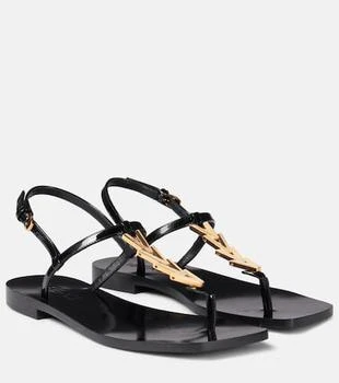 Versace | V2025 Chain leather thong sandals