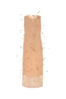 Jil Sander | Jil Sander Round Neck Sleeveless Maxi Dress