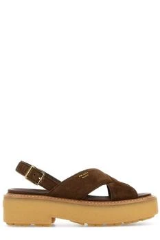 Prada | Prada Cross-Strap Sandals