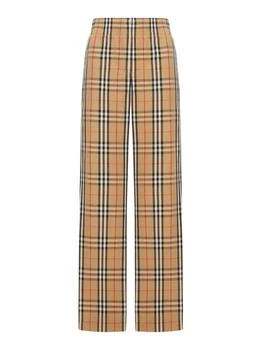Burberry | Burberry Straight-Leg Checked Trousers