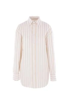 Yves Saint Laurent | Saint Laurent Cassandre Striped Button-Up Shirt