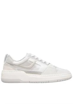 Salvatore Ferragamo | Women's Mesh Suede Lace-Up Sneakers In Beige/khaki