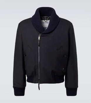 Burberry | Wool-blend bomber jacket