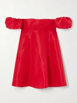 Valentino | Off-the-shoulder Silk-faille Mini Dress  - IT36