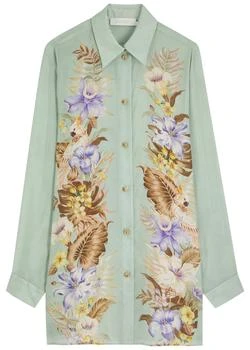 Zimmermann | Coco floral-printed silk shirt