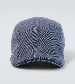 Brunello Cucinelli | Striped wool, cashmere, and silk cap