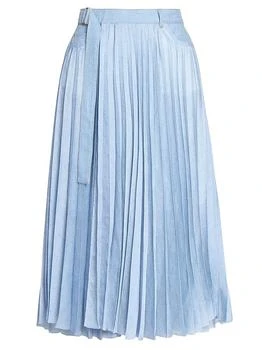 Sacai | Pleated Denim Midi-Skirt