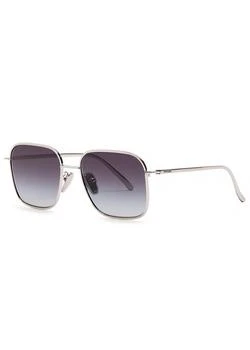 Prada | Aviator-style metal sunglasses