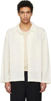 MAISON MARGIELA | Off-White Long-Sleeved Textured Shirt
