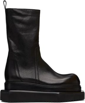 Rick Owens | Black Concordians Zipped Turbo Cyclops Boots