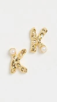 Les Mres The Pearl Letter Studs