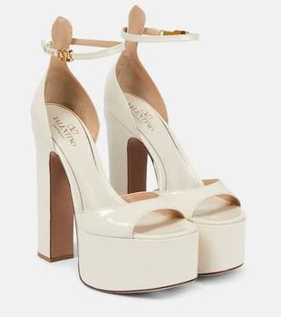 Valentino | Tan-Go 155 patent leather platform sandals