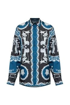 Versace | Versace Pattern-Printed Long-Sleeved Shirt