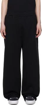 Black All City Open Hem Sweatpants