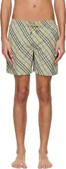 Burberry | Green Check Swim Shorts