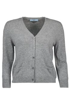 Prada | Prada V-Neck Button-Up Cardigan