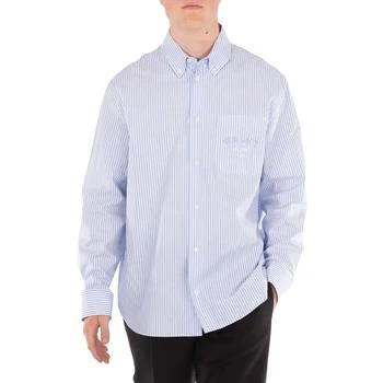 Versace | Striped Barocco Sea Print Shirt