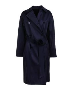 Max Mara Studio Ebrien Double-Breasted Belted Coat