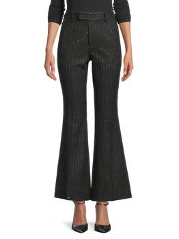 AMIRI | Sequin Pinstripe Flare Pants