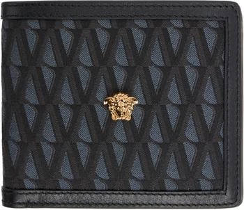 Versace | Black 'La Medusa' V Jacquard Wallet