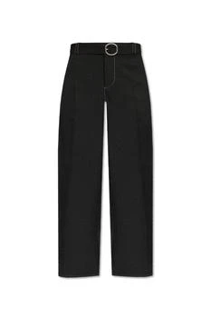 Jil Sander Creased Straight Leg Trousers