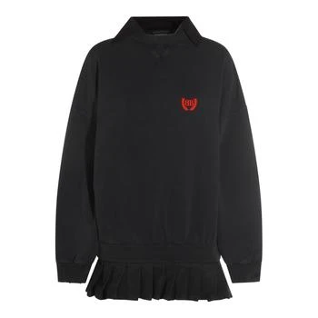 Balenciaga | Balenciaga Logo Embroidered Hooded Mini Dress