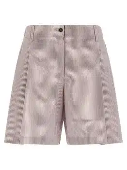 Brunello Cucinelli | Brunello Cucinelli Striped Wide-Leg Shorts
