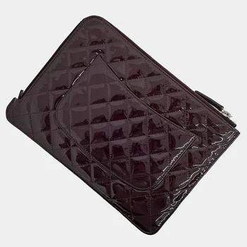 Chanel | Chanel Purple Patent Leather patent clutch bag