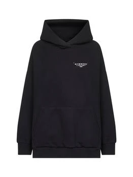 GIVENCHY | Black GIVENCHY Stamp hoodie | Women | XS