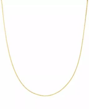Macy's | Solid Box Chain Necklace in 14k Yellow Gold
