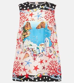 Dolce
Gabbana | Capri printed silk top