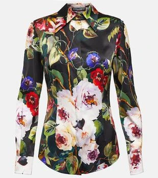 Dolce & Gabbana | Floral silk-blend satin shirt