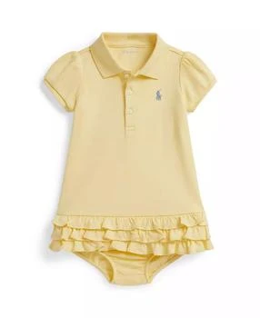 Ralph Lauren Baby Girls
Ruffled Polo Dress and Bloomer, 2-Piece Set