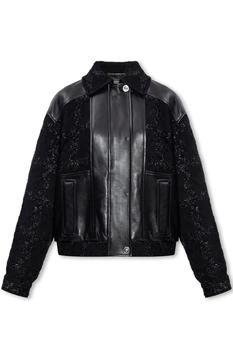 Versace | Versace Long-Sleeved Leather Jacket