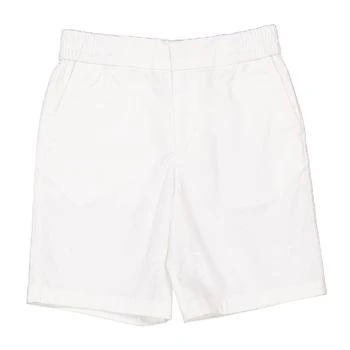 Burberry Kids White Romeo EKD Cotton Chino Shorts