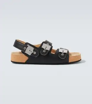 Balenciaga | x Scholl leather sandals