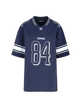 Dolce & Gabbana | Dolce & Gabbana Logo Printed V-Neck T-Shirt