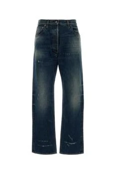 Prada | Prada Logo-Patch Distressed Jeans