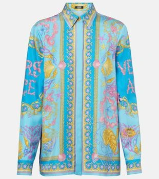 Versace | Underwater Barocco silk twill shirt