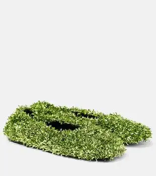 Dries Van Noten | Glove glitter ballet flats