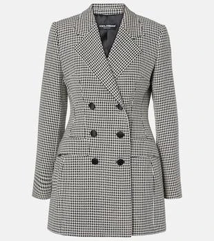 Dolce & Gabbana | Houndstooth wool-blend blazer