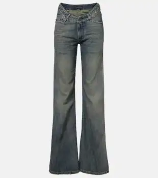 Balenciaga | Low-rise wide-leg jeans