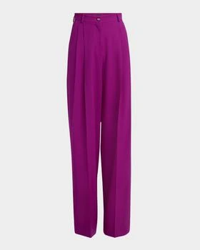 Dolce & Gabbana | Double-Pleated Straight-Leg Wool Pants