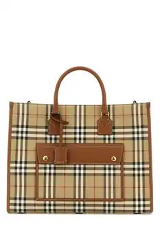 Burberry | Burberry Freya Checked Medium Tote Bag