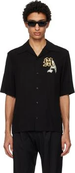 AMIRI | Black Varsity Patch Camp Shirt