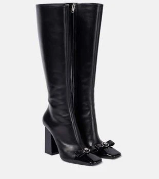 Versace | Gianni Ribbon leather knee-high boots